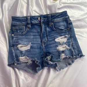 American Eagle Ripped Jean Shorts